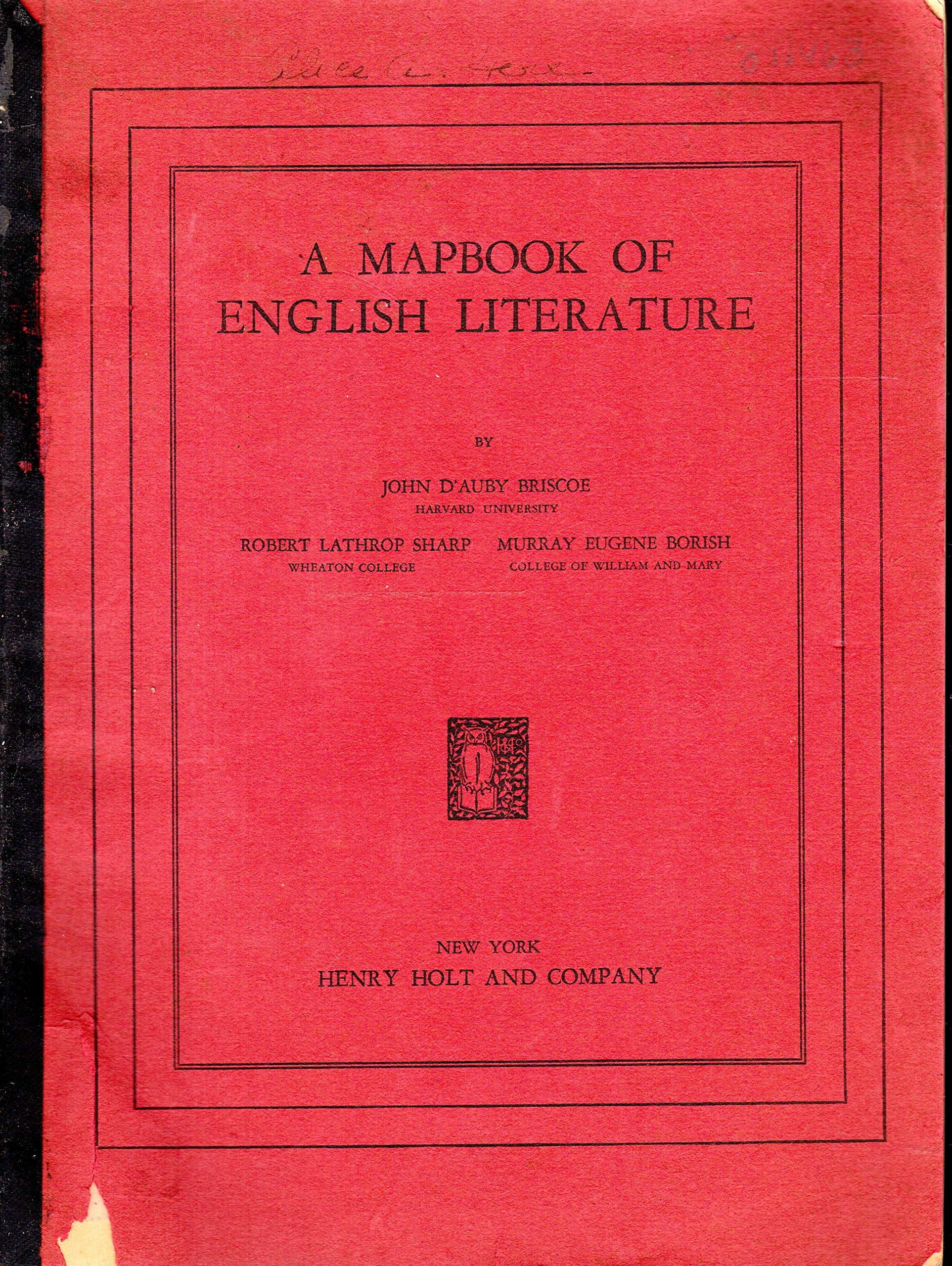 A Mapbook of English Literature (Paperback)