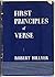 First principles of verse