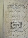 A history of modern Hebrew literature (1785-1930)