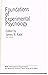Foundations of Experimental Psychology