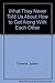 What They Never Told Us About How to Get Along With Each Other by Judson Edwards (1991-07-02)