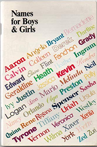 Names for Boys and Girls (Paperback)