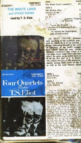 T.S. ELIOT READS THE WASTE LAND AND OTHER POEMS/FOUR QUARTETS (Caedmon Audio Cassette) by Eliot, T.S. by Eliot, T.S.