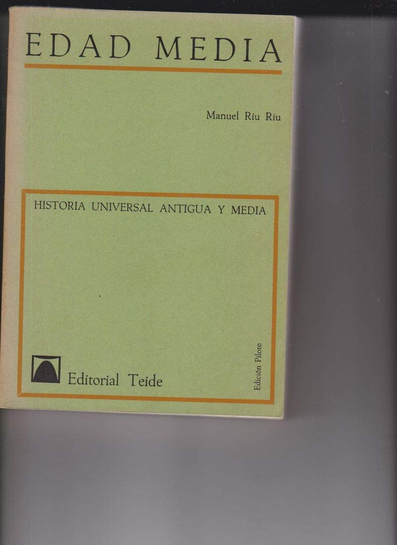 Historia Universal Antigua y Media by Riu Riu, Manuel (Paperback)