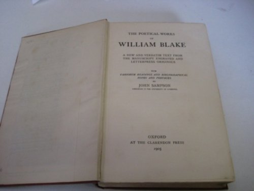 Poetical Works of William Blake