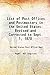 List of Post Offices and Postmasters in the United States: Revised and Corrected to Sept. 1, 1870 1870 [Hardcover]