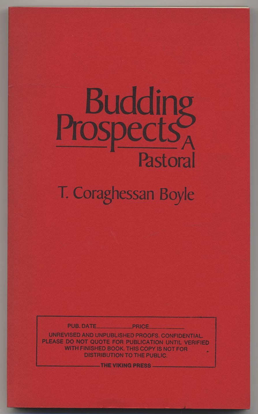 Budding Prospects: A Pastoral.