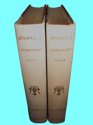 Rare Antique Romola George Eliot Rare 2V Set Florentine Edition 1st Thus Antique Classic [Hardcover] George Eliot