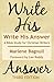 Write His Answer: A Bible Study for Christian Writers by Bagnull, Marlene (2014) Paperback