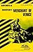 The Merchant of Venice (Cliffs Notes) by Waldo F McNeir (1961-02-01)