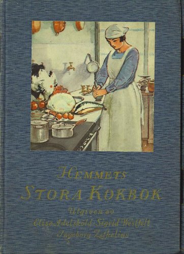 Hettets Stora Kokbok & Hemmets Stora Radgivare 1933-36 Swedish Cookbook & Homemaking Book (Hardcover)