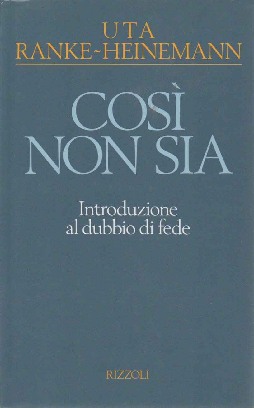 Così non sia. Introduzione al dubbio di fede (Paperback)