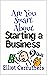 Are You Smart About Startin...
