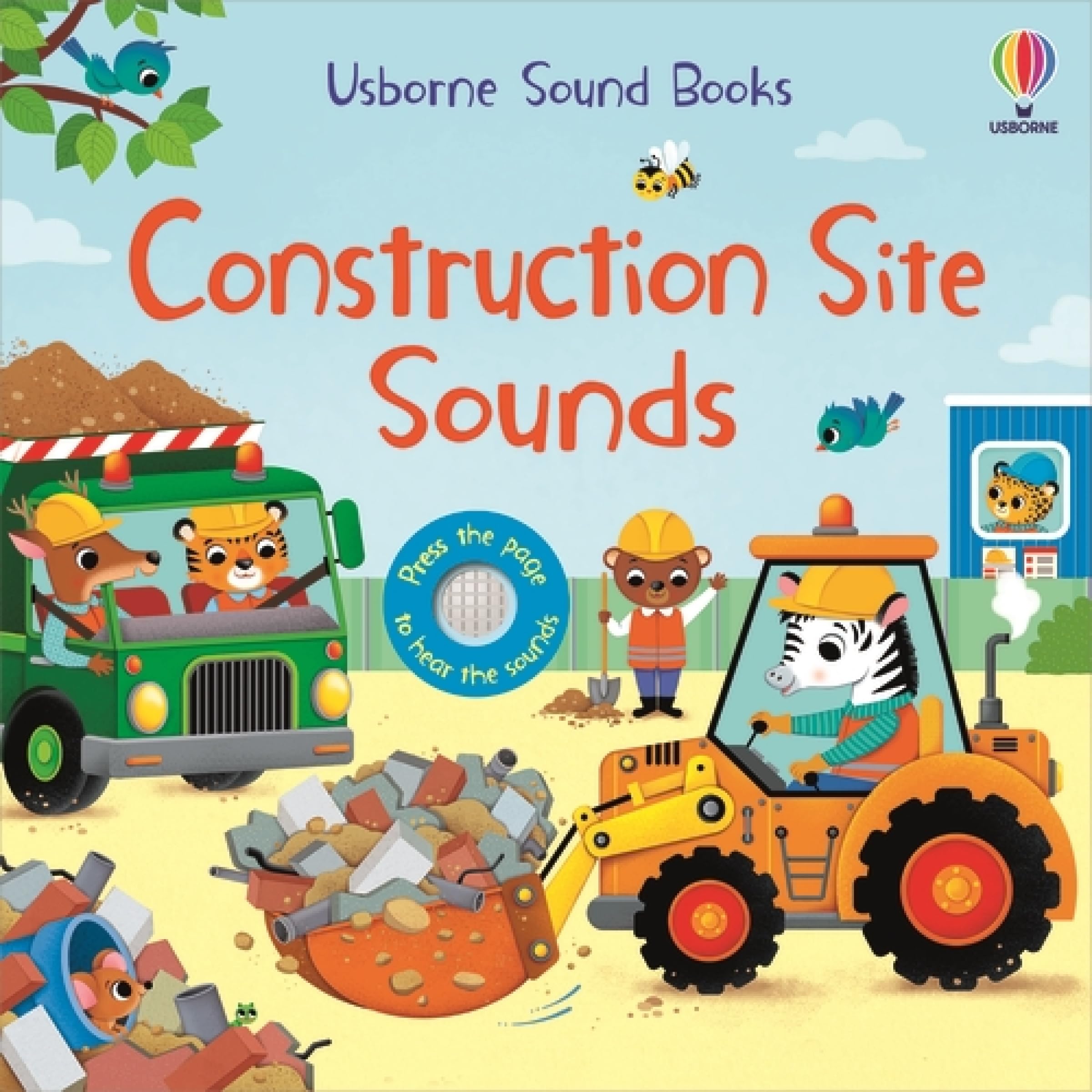 Construction Site Sounds: An Interactive Sound Book About Busy Builders and Their Vehicles (Board Book)