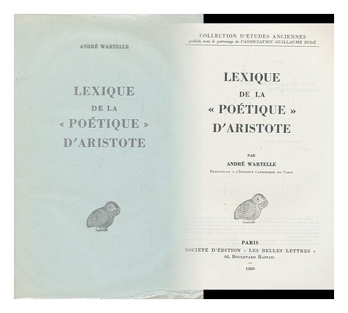 Lexique/Poetique D'Aristote (Paperback)