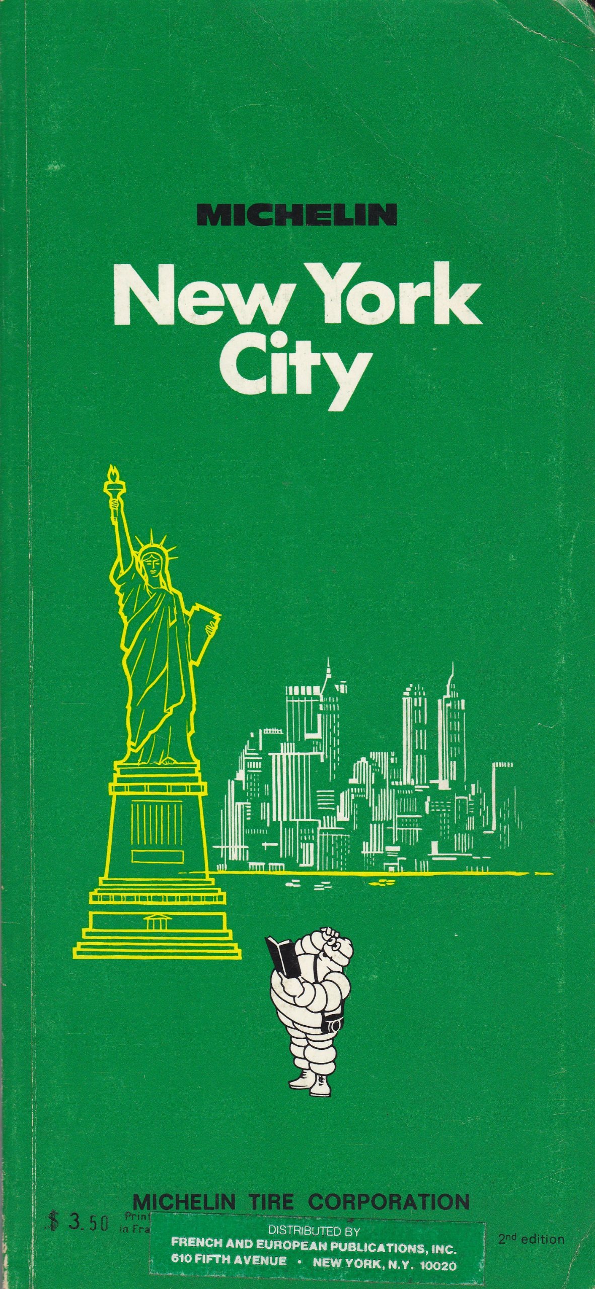Michelin New York Tourist Guide, Summer 1971 Edition (Paperback)