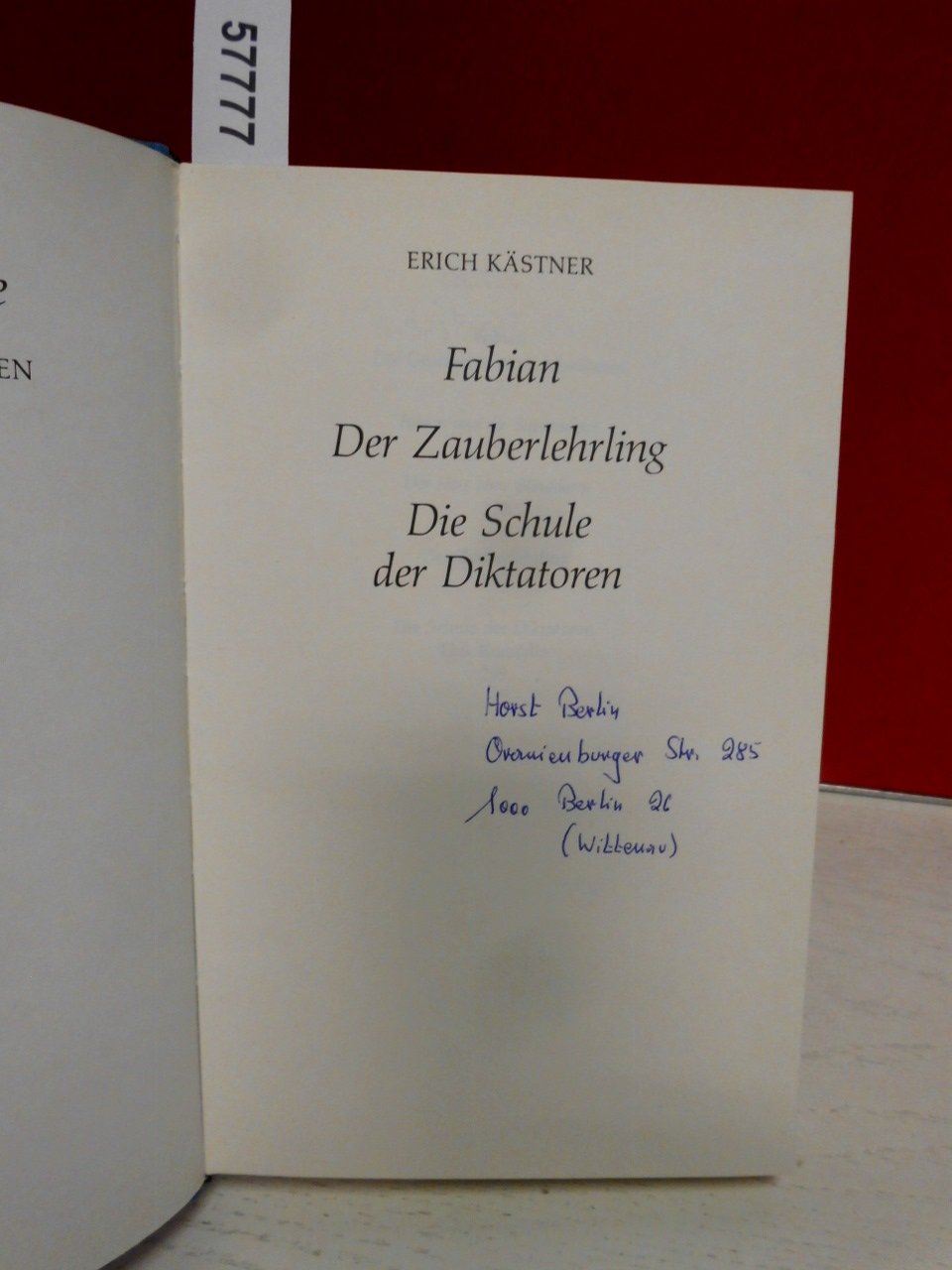 Fabian. Der Zauberlehrling. Die Schule der Diktatoren. Bd. 3