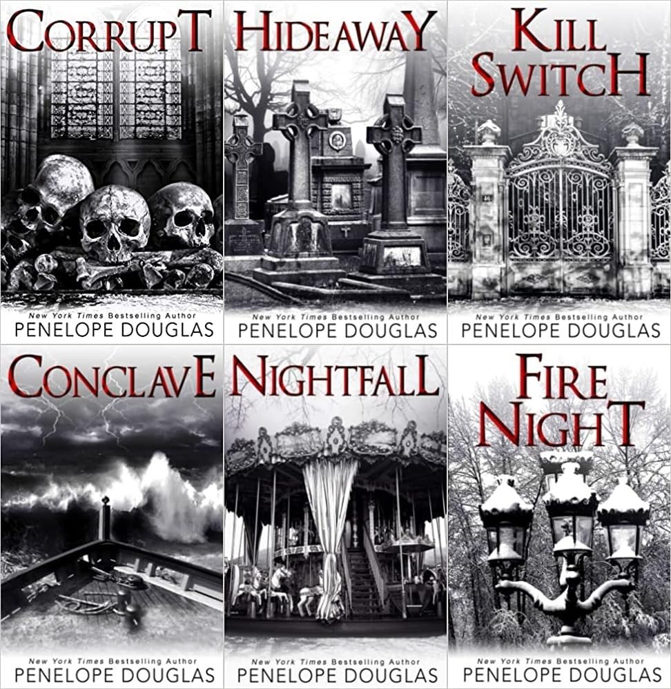 'Devil's Night 1 To 6 Book series Corrupt , Hideaway , Kill Switch , Conclave , Nightfall , Fire Night by Penelope Douglas (Paperback)
