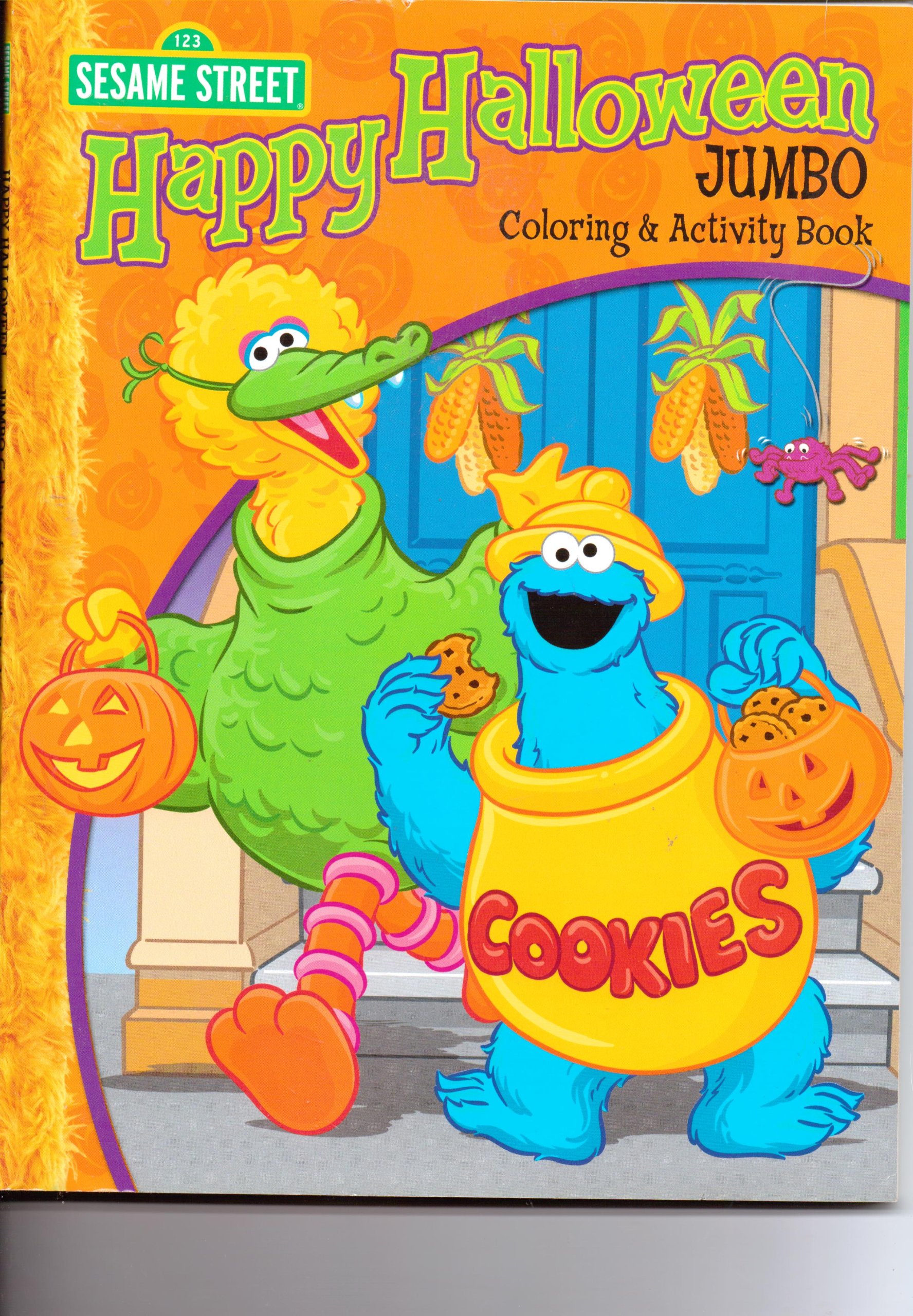 Sesame Street Happy Halloween Jumbo Coloring & Activity Book (Paperback)