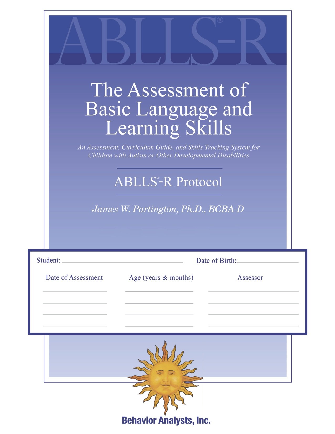 ABLLS-R - The Assessment of Basic Language and Learning Skills - Revised (The ABLLS-R) Combination Set