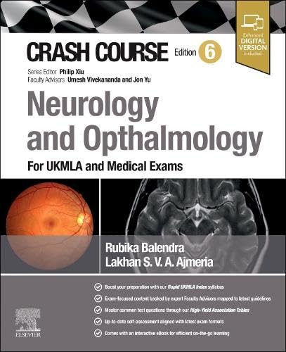 Crash Course Neurology and Ophthalmology: For UKMLA and Medical Exams (Paperback)