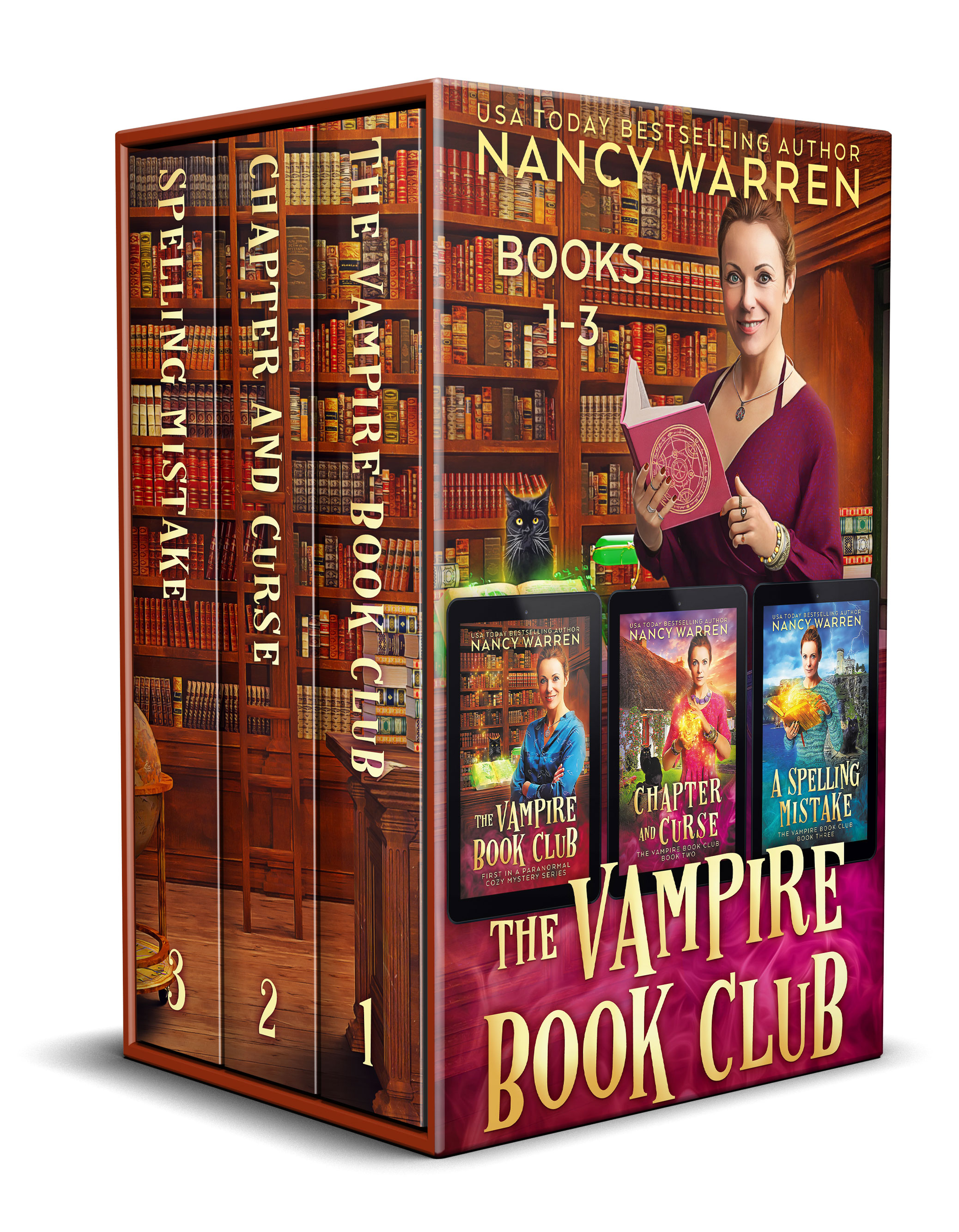 Vampire Book Club Boxed Set Books 1-3: A Paranormal Women's Fiction Cozy Mystery
