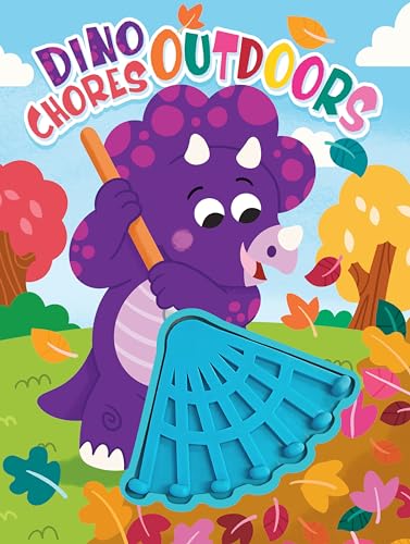 Little Hippo Books Dino Chores Outdoors Dinosaur Children's Books Ages 1-3 | Touch and Feel Books for Toddlers 1-3 & Baby Books | Best Kids Books and ... Sensory Board Books for Baby & Toddler Time) (Board Book)