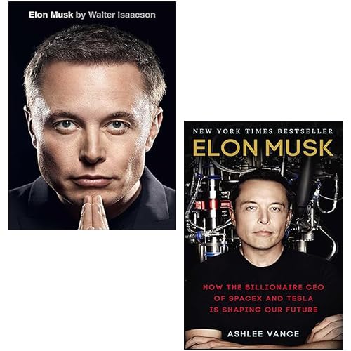 Elon Musk By Ashlee Vance, Elon Musk By Walter Isaacson [Hardcover] 2 Books Collection Set (Paperback)