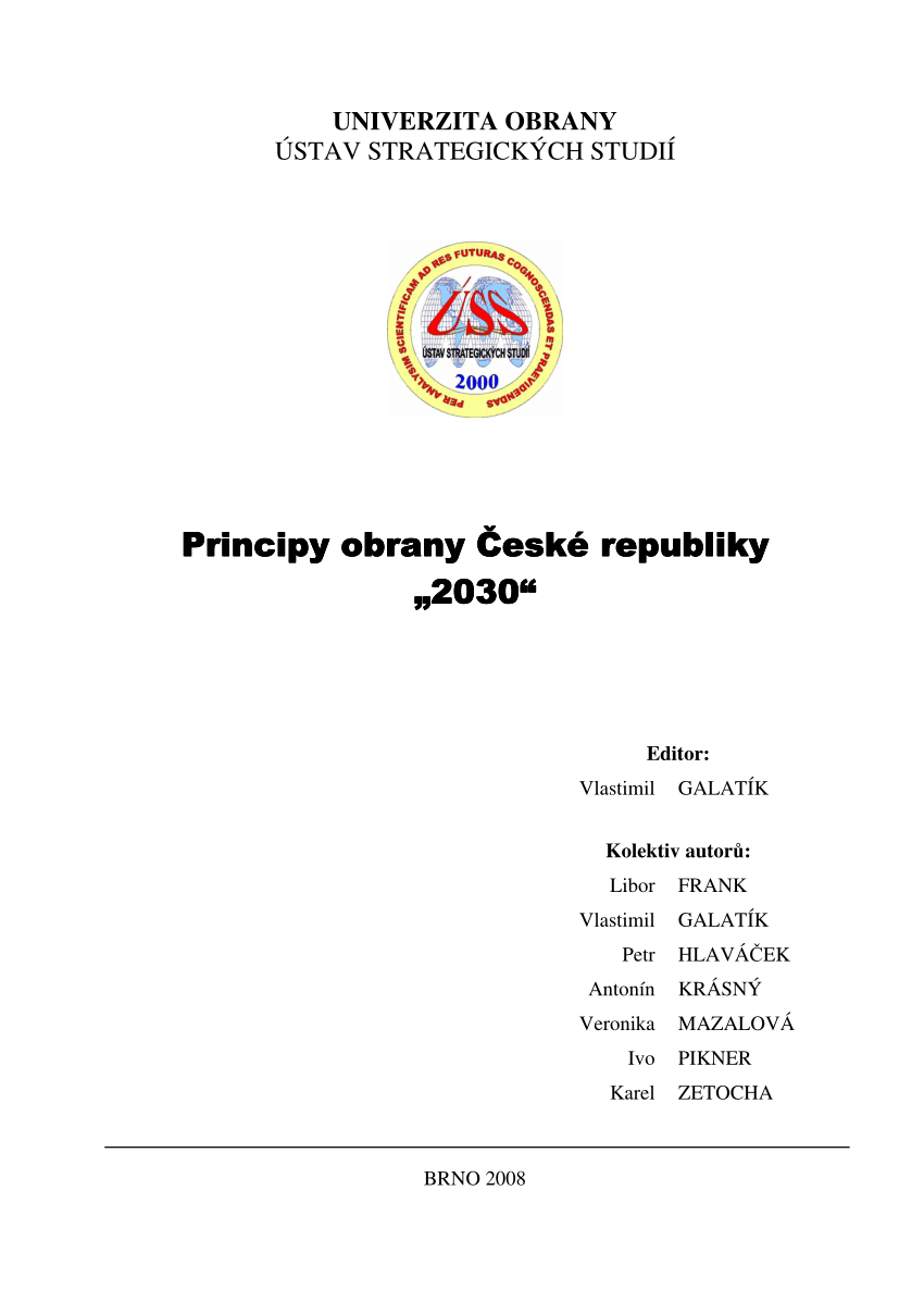 Princip obrany České republiky "2030"