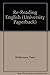 Re-Reading English by Peter Widdowson (1989-01-31)