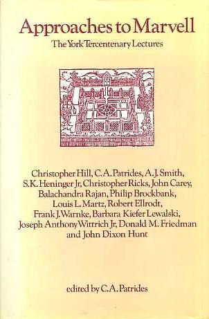 Approaches to Marvell: The York Tercentenary Lectures (Hardcover)