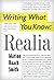 Writing What you Know: Realia