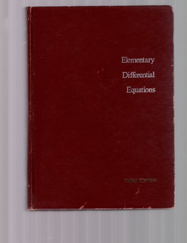 Elementary Differential Equations by William E. Boyce (1977-07-06)