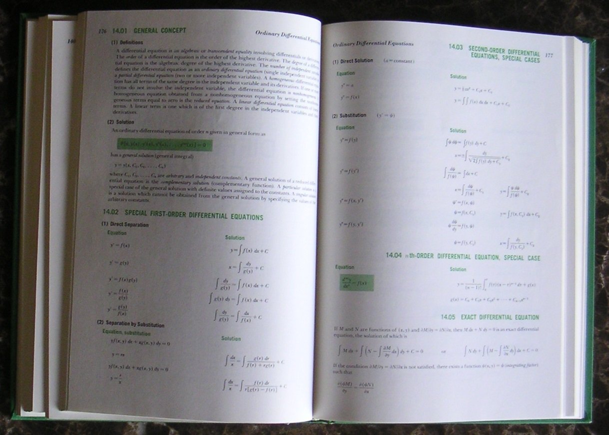Engineering mathematics handbook: Definitions, theorems, formulas, tables (Paperback)