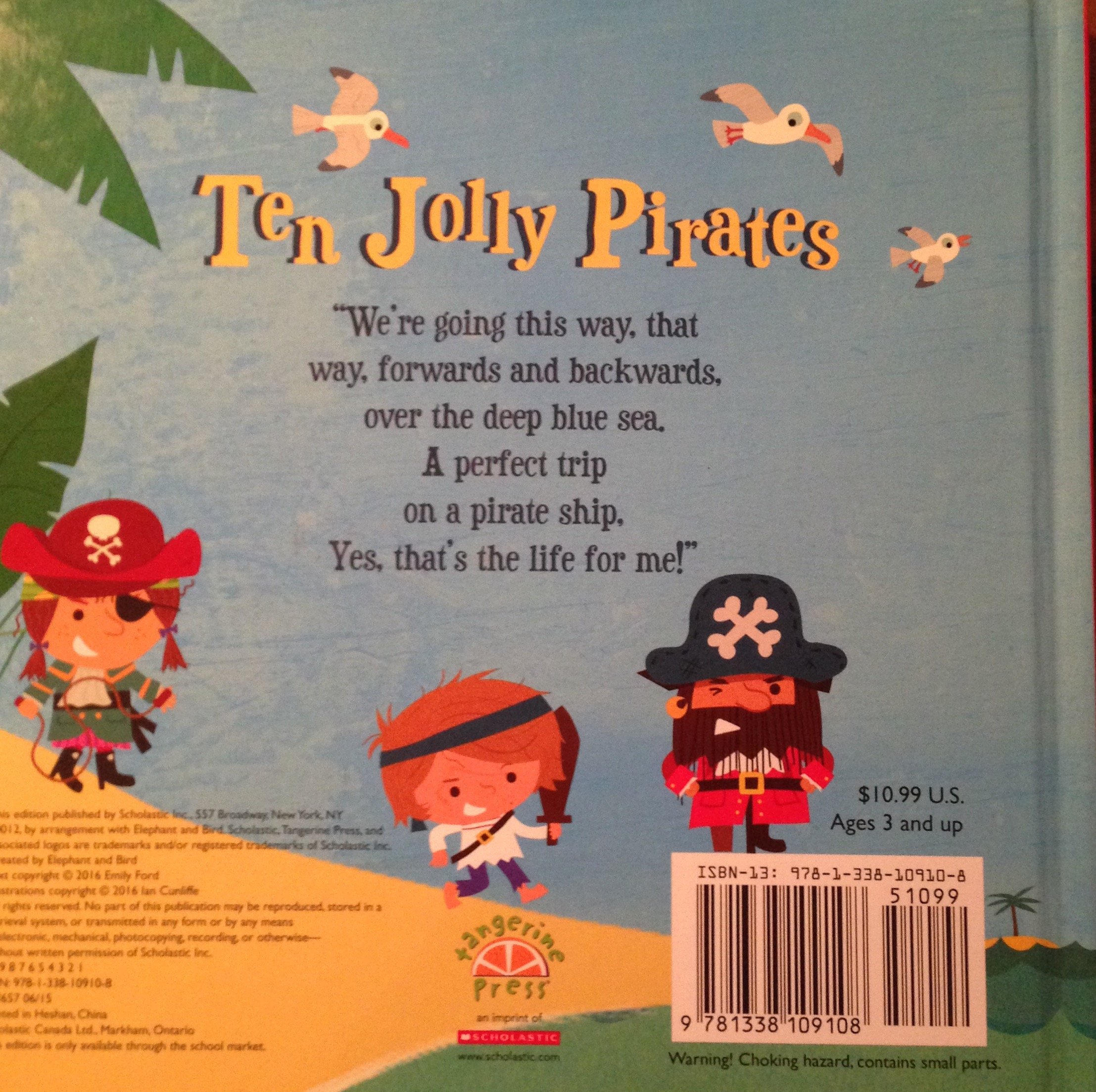 Ten Jolly Pirates (Board book)