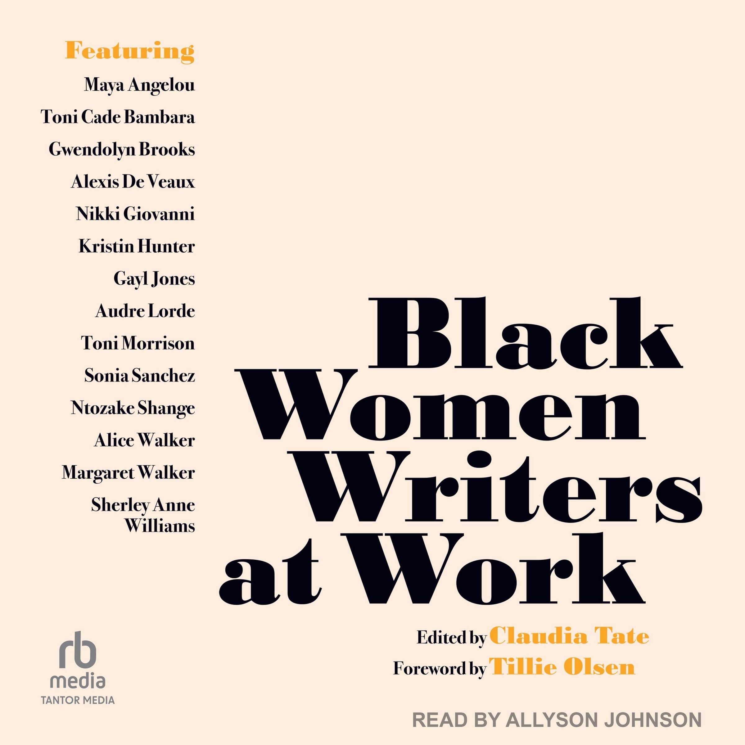 Black Women Writers at Work (Audio CD)