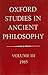 Oxford Studies in Ancient Philosophy, Vol 3: 1985
