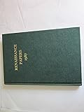 Renaissance Papers. 1987. A Selection of Papers Presented at the Renaissance Meetings in the Southeastern States.