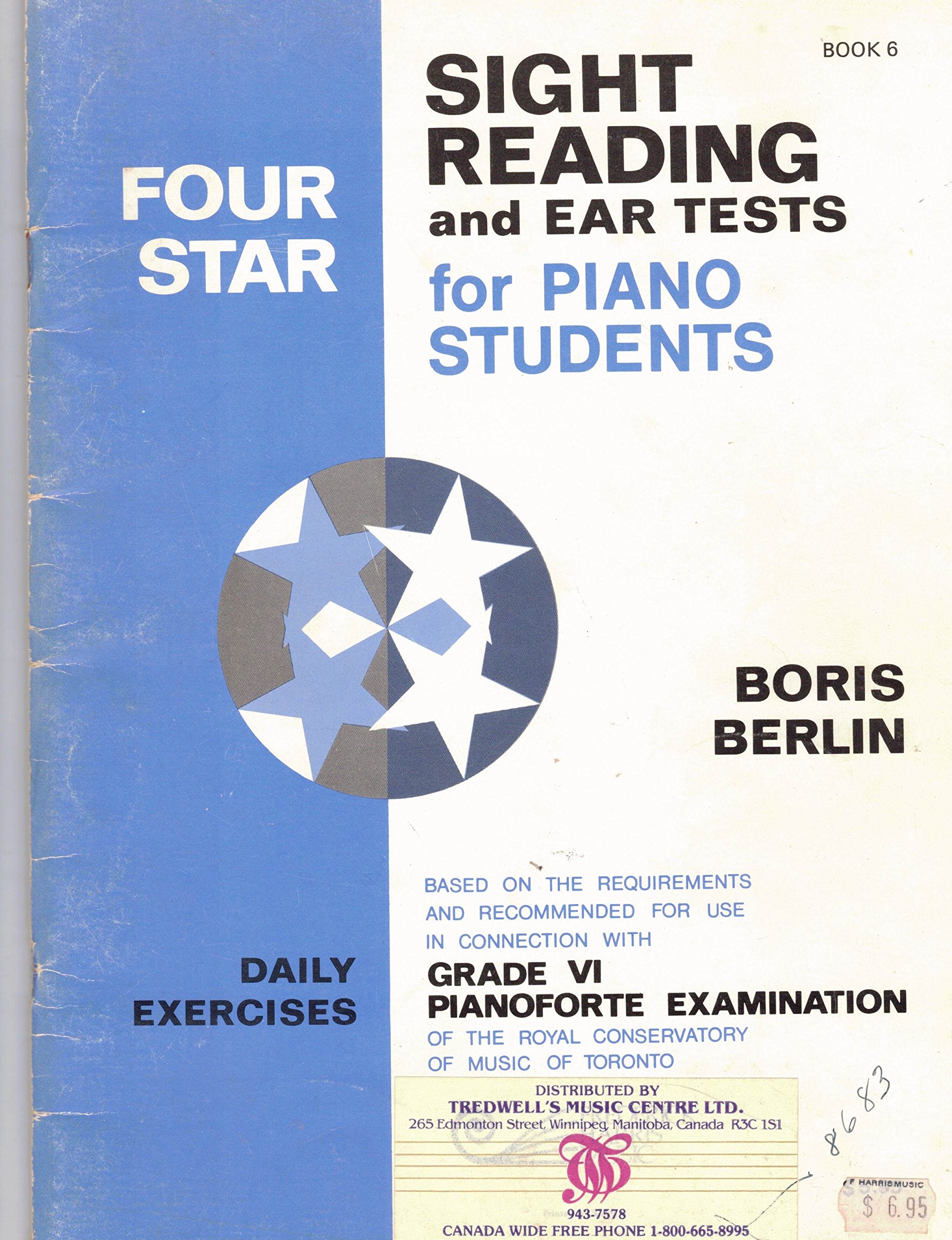 Four Star Sight Reading and Ear Tests for Piano Students. Daily Exercises. Grade VI (Staple Bound)