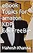 eBook Topics for amazon KDP EduFreeBie