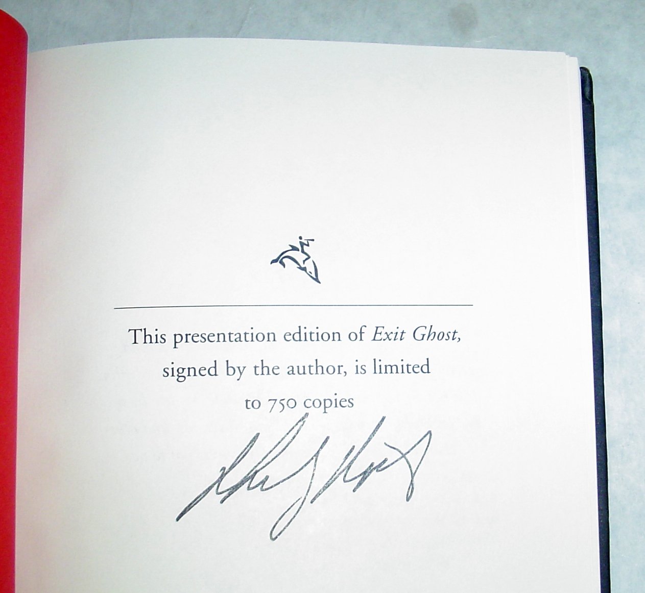 Exit Ghost [Limited Edition / Signed by Author]