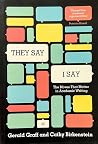 "They Say I Say" ...