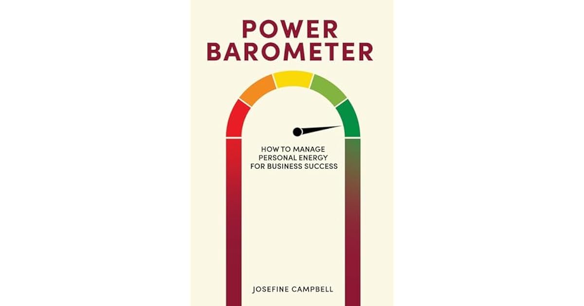 Book giveaway for Power Barometer How to Manage Personal Energy for