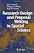 Research Design and Proposal Writing in Spatial Science by Jay D. Gatrell (2005-09-13)