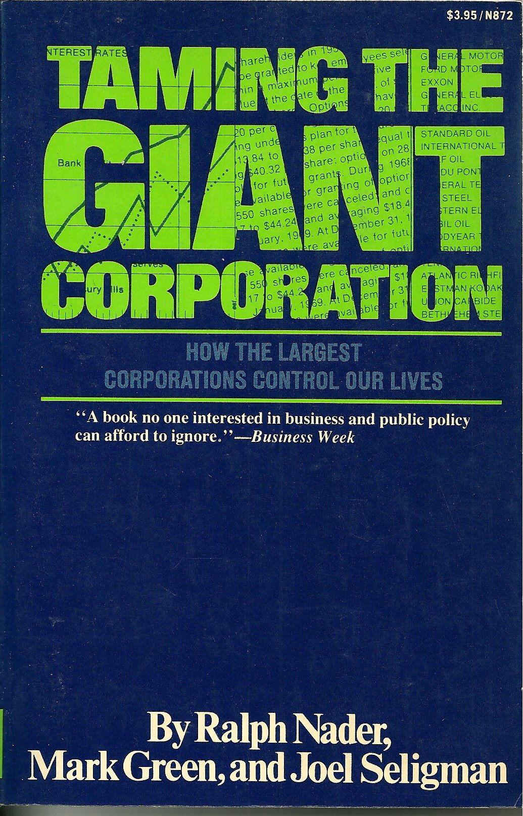Taming the giant corporation (Hardcover)