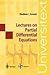Lectures on Partial Differential Equations (04) by Arnold, Vladimir I [Paperback (2004)]