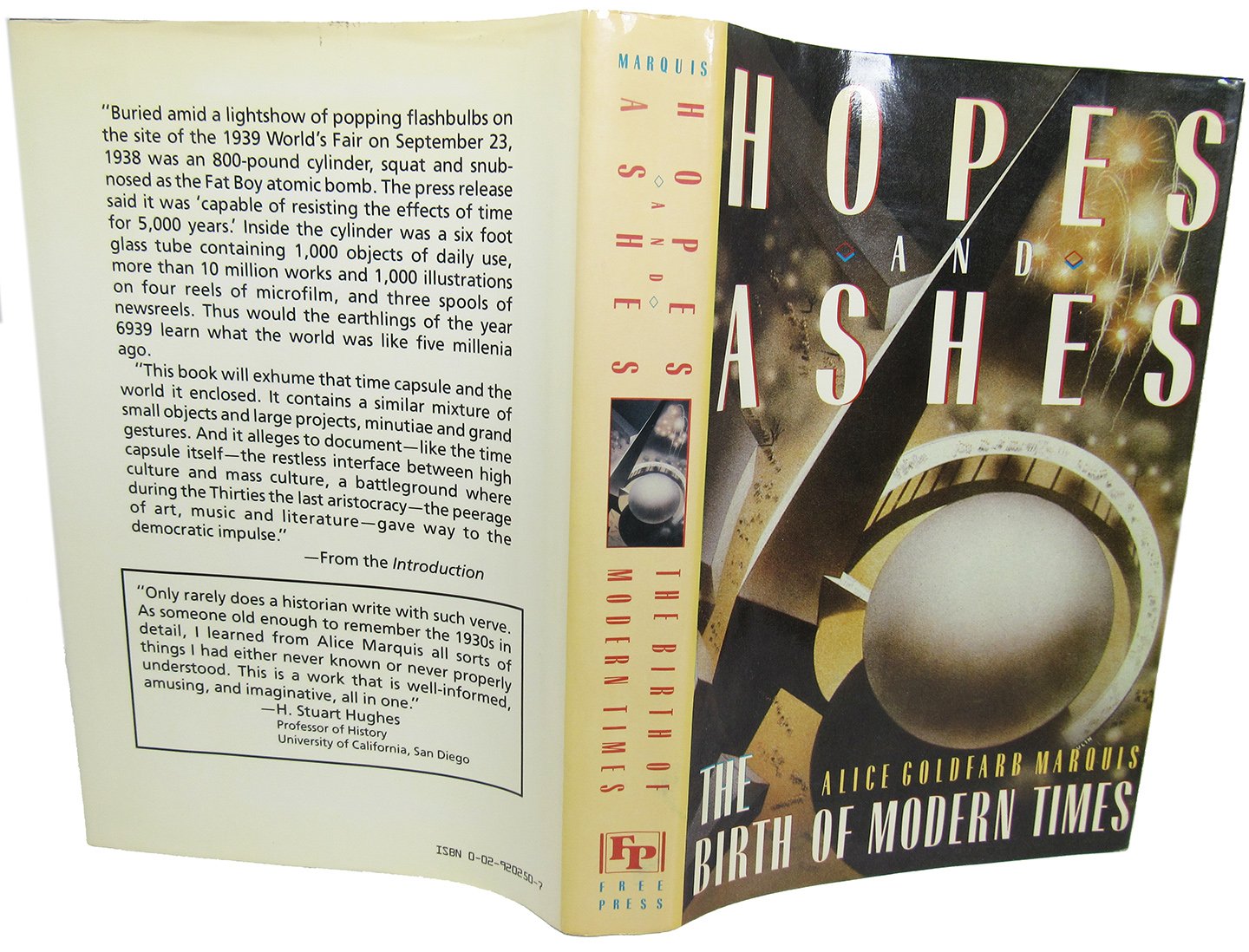 Hopes and Ashes: The Birth of Modern Times, 1929-1939 (Hardcover)
