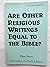 Are Other Religious Writing...