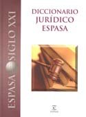 Diccionario Espasa juridico (Spanish Edition) ESPASA-CALPE; 1 + CD-ROM