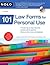101 Law Forms for Personal Use (Book & CD-Rom) 6th edition by Ralph E. Warner, Robin Leonard (2007) Paperback